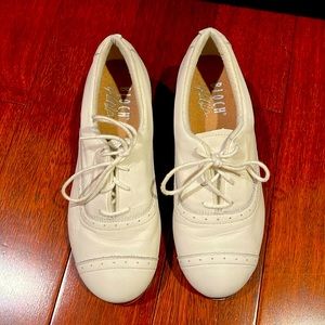 Jason Samuel smith white tap shoes women size 7 EUC with box